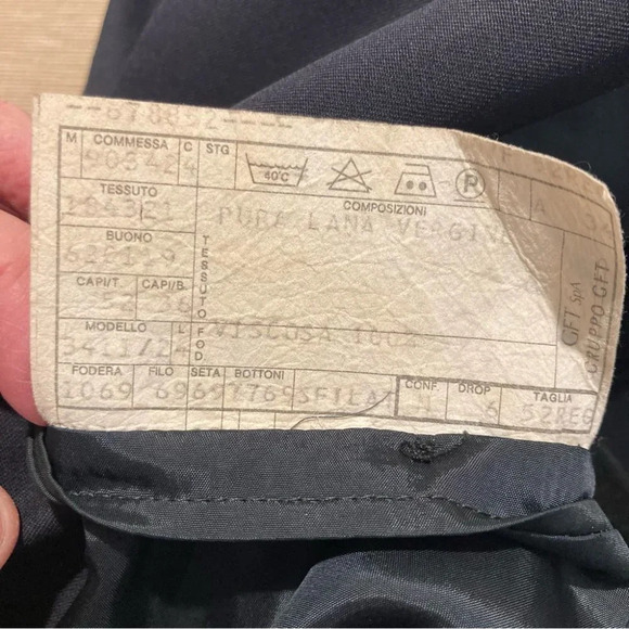 UNGARO  Sz 52R Sports Coat Blazer Pure Virgin Wool Fully Lined - Picture 10 of 10